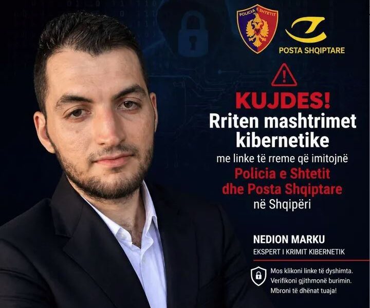 Nedion Marku eksperti krimit kibernetik paralajmeron: Rriten mashtrimet kibernetike në Shqipëri, linke të rreme në emër të institucioneve shtetërore